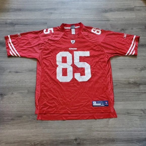 Reebok San Francisco 49ers Vernon Davis Authentic Jersey Mens Size XL - Picture 1 of 5